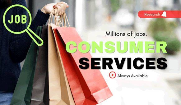 How Many Jobs are Available in Consumer Services ?
